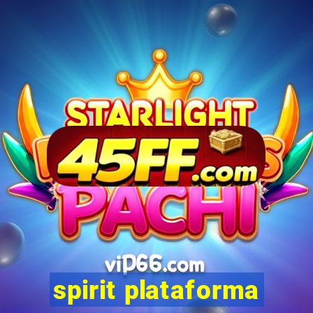 spirit plataforma